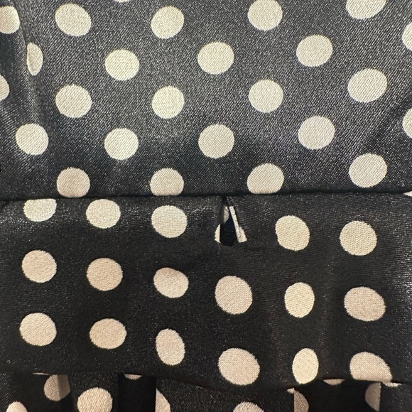 Jessica Howard Petite Black & White Polka Dot Sheath Dress - Size 10P - Picture 4 of 8